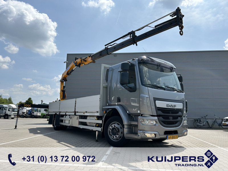 DAF LF 310 FA / Effer 175.2/3s Crane / 728 dkm / Flat Bed / APK TUV 10-25 - 크레인 트럭 : 사진 1 DAF LF 310 FA / Effer 175.2/3s Crane / 728 dkm / Flat Bed / APK TUV 10-25 - 크레인 트럭 : 사진 1