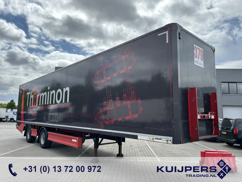 Groenewegen Jumbo DRO-14-18 / Box Trailer / 2x Stuuras / Laadklep / APK 06-26 - 밀폐형 박스 세미 트레일러 : 사진 1 Groenewegen Jumbo DRO-14-18 / Box Trailer / 2x Stuuras / Laadklep / APK 06-26 - 밀폐형 박스 세미 트레일러 : 사진 1