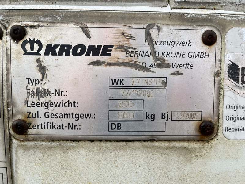 리스 Wecon AWZ 218 / BDF System / Krone Box / Wipkar - Middenas AHW / NL Trailer Wecon AWZ 218 / BDF System / Krone Box / Wipkar - Middenas AHW / NL Trailer : 사진 7