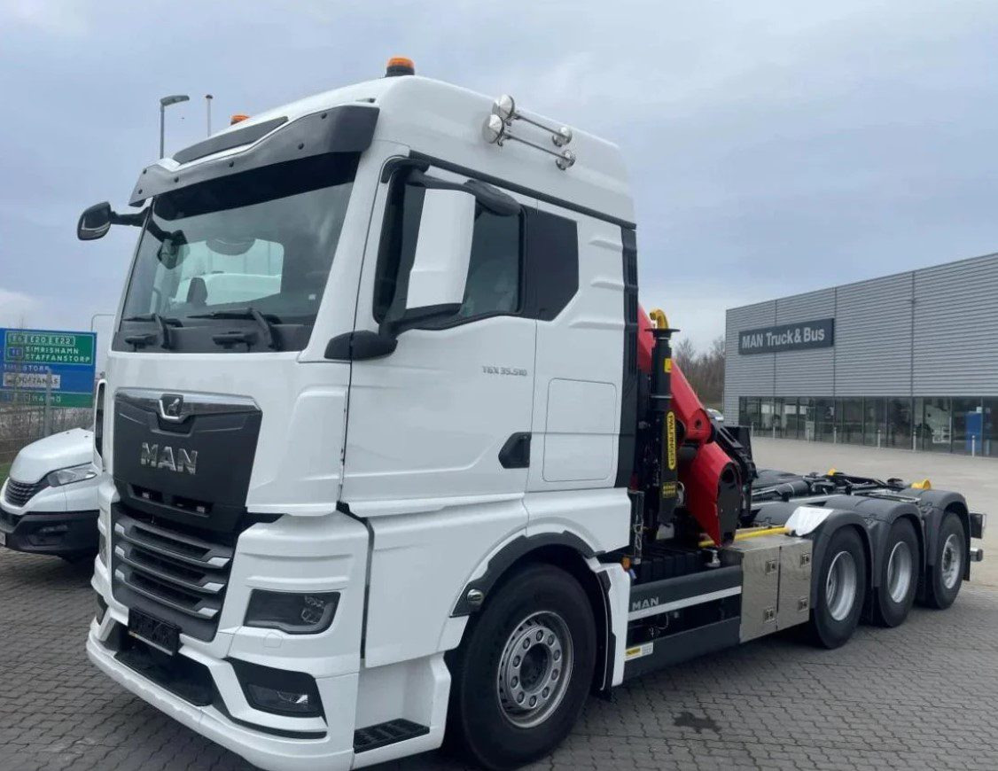 MAN TGS 35.510 8×4 Tridem kranväxlare Palfinger - 후크 리프트 트럭, 크레인 트럭 : 사진 1 MAN TGS 35.510 8×4 Tridem kranväxlare Palfinger - 후크 리프트 트럭, 크레인 트럭 : 사진 1
