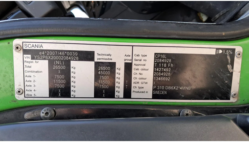 쓰레기차 Scania P310 P310 : 사진 11