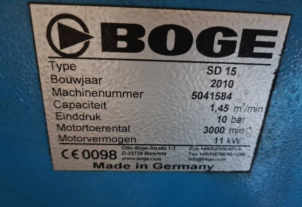 Kompresor śrubowy Boge SD 15, 11 kw - 공기 압축기 : 사진 5 Kompresor śrubowy Boge SD 15, 11 kw - 공기 압축기 : 사진 5