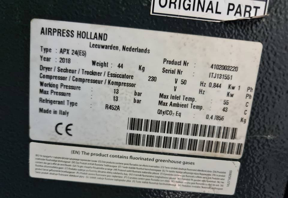 OSUSZACZ ZIĘBNICZY AIRPRESS APX 24, 2,4 M3/min - 공기 압축기 : 사진 2 OSUSZACZ ZIĘBNICZY AIRPRESS APX 24, 2,4 M3/min - 공기 압축기 : 사진 2