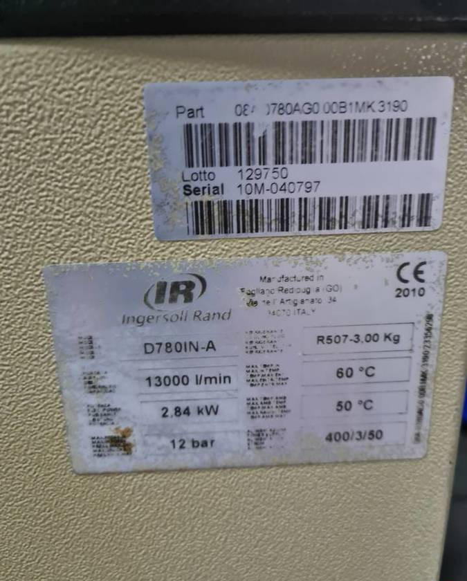 Osuszacz ziębniczy INGERSOLL RAND 13m3 - 식품기계 : 사진 5 Osuszacz ziębniczy INGERSOLL RAND 13m3 - 식품기계 : 사진 5