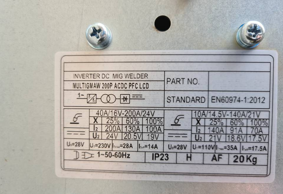 Spawarka WELDKAR MULTIGMAW Mig, Mag, Mma, Tig 200 A - 용접 장비 : 사진 4 Spawarka WELDKAR MULTIGMAW Mig, Mag, Mma, Tig 200 A - 용접 장비 : 사진 4