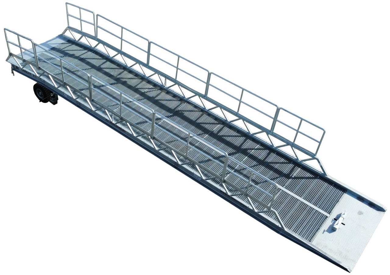 신규 로딩 램프 AZ RAMP-EASY XL-8 FULL GALVA. WIDE Mobil Galvanizate Loading Ramp With Level Off, 8 t Capacity : 사진 1