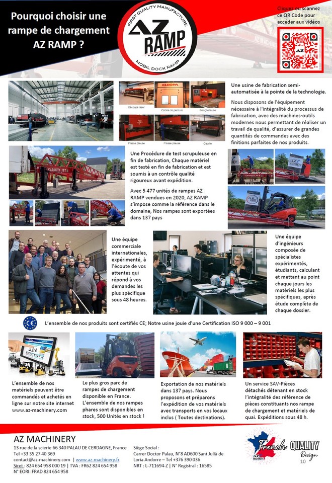 AZ RAMP EASY-XL 8 mobile loading ramp - 로딩 램프 : 사진 5 AZ RAMP EASY-XL 8 mobile loading ramp - 로딩 램프 : 사진 5