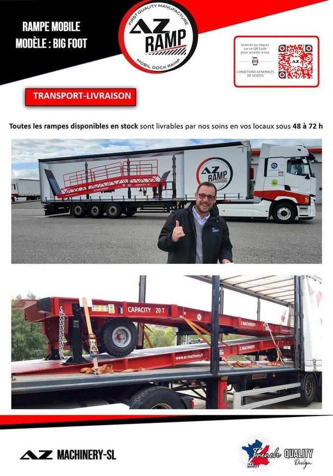 신규 로딩 램프 Large Mobile dock ramp, uncouplable AZ RAMP - KING VERSION, BIG FOOT L20 T-INOX : 사진 19 신규 로딩 램프 Large Mobile dock ramp, uncouplable AZ RAMP - KING VERSION, BIG FOOT L20 T-INOX : 사진 19