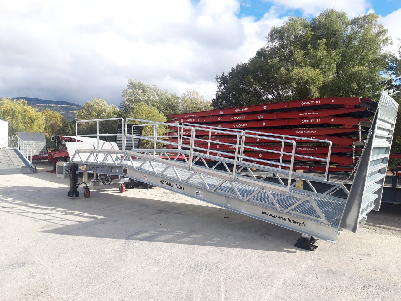 신규 로딩 램프 Loading Ramp with with hydraulic tilting bridge - AZ RAMP - STAR- 8T FULL GALVA : 사진 8 신규 로딩 램프 Loading Ramp with with hydraulic tilting bridge - AZ RAMP - STAR- 8T FULL GALVA : 사진 8