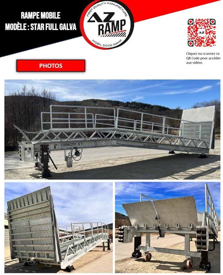신규 로딩 램프 Loading Ramp with with hydraulic tilting bridge - AZ RAMP - STAR- 8T FULL GALVA : 사진 12 신규 로딩 램프 Loading Ramp with with hydraulic tilting bridge - AZ RAMP - STAR- 8T FULL GALVA : 사진 12