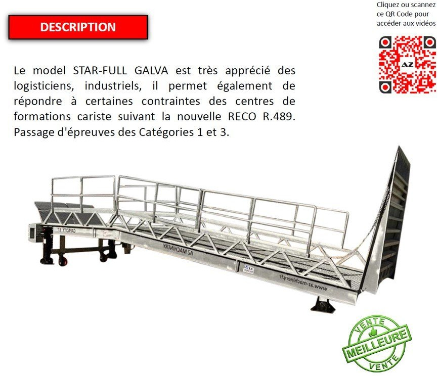신규 로딩 램프 Loading Ramp with with hydraulic tilting bridge - AZ RAMP - STAR- 8T FULL GALVA : 사진 10 신규 로딩 램프 Loading Ramp with with hydraulic tilting bridge - AZ RAMP - STAR- 8T FULL GALVA : 사진 10