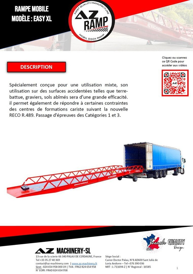 **RENTAL 12-24-36 Month** AZ RAMP-EASY XL-8 . Mobil Loading Ramp - 로딩 램프 : 사진 3 **RENTAL 12-24-36 Month** AZ RAMP-EASY XL-8 . Mobil Loading Ramp - 로딩 램프 : 사진 3