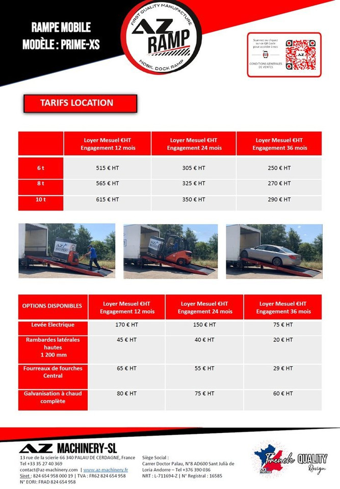**RENTAL 12-24-36 Month** AZ RAMP-PRIME XS-6 . Industrial Mobil Loading Ramp - 로딩 램프 : 사진 2 **RENTAL 12-24-36 Month** AZ RAMP-PRIME XS-6 . Industrial Mobil Loading Ramp - 로딩 램프 : 사진 2