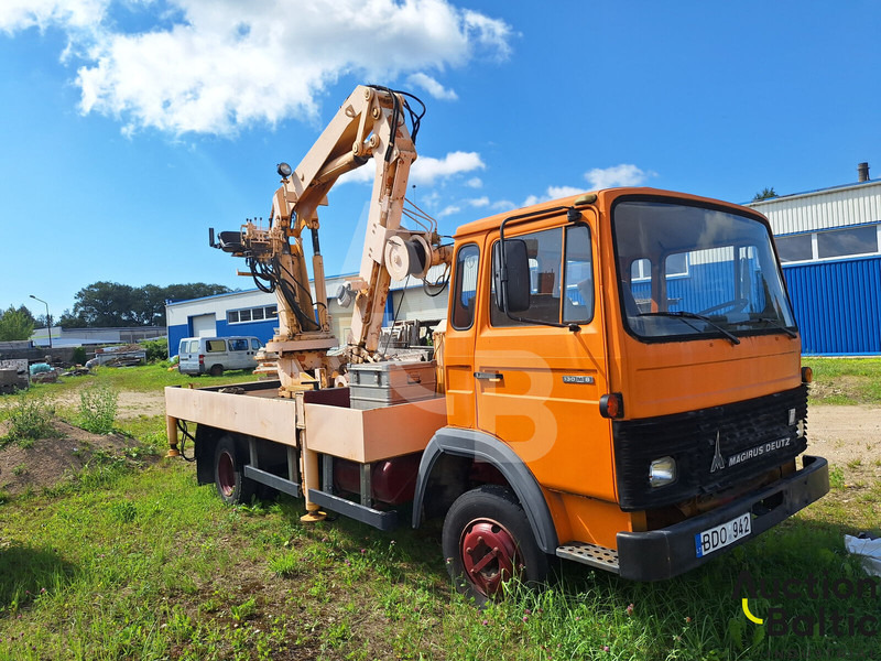 Magirus 130 M 8 - 드롭사이드/ 플랫베드 트럭, 크레인 트럭 : 사진 1 Magirus 130 M 8 - 드롭사이드/ 플랫베드 트럭, 크레인 트럭 : 사진 1