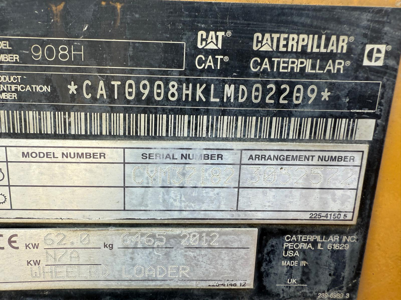 Caterpillar 908 H 2 units CAT908H - 휠 로더 : 사진 5 Caterpillar 908 H 2 units CAT908H - 휠 로더 : 사진 5