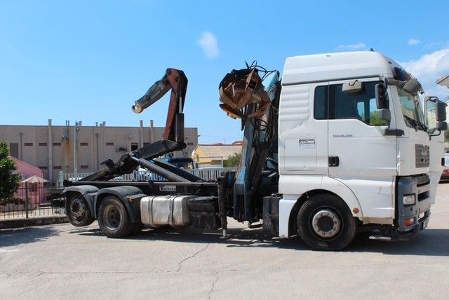 MAN TGA 26.360 FG 6x2 LL GERGEN Abroll + Penz Kran - 후크 리프트 트럭, 크레인 트럭 : 사진 4 MAN TGA 26.360 FG 6x2 LL GERGEN Abroll + Penz Kran - 후크 리프트 트럭, 크레인 트럭 : 사진 4