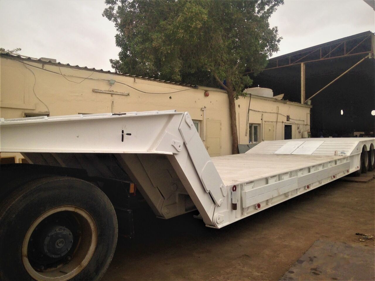 신규 저하대 세미 트레일러 AME 120 Ton 4 Axle Front Loading Lowbed Semi-Trailer : 사진 17