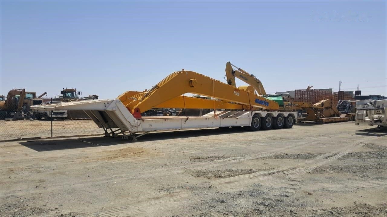 신규 저하대 세미 트레일러 AME 120 Ton 4 Axle Front Loading Lowbed Semi-Trailer : 사진 11