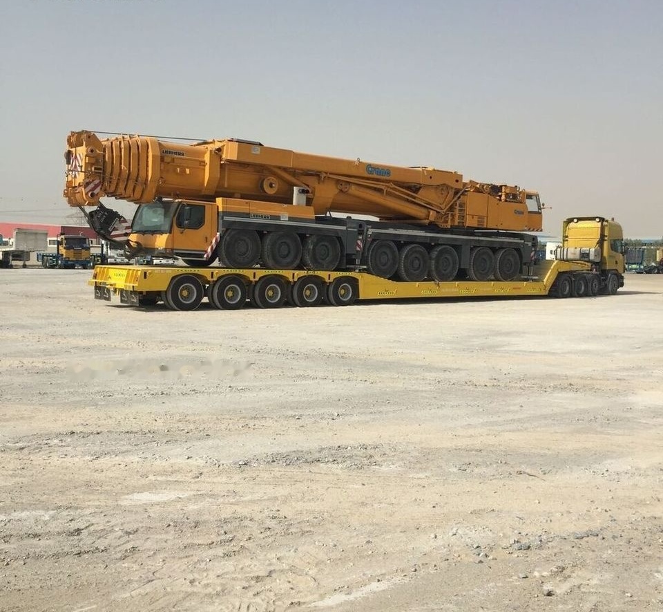 신규 저하대 세미 트레일러 AME 120 Ton 4 Axle Front Loading Lowbed Semi-Trailer : 사진 9
