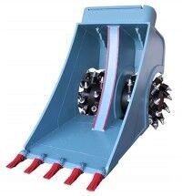 AME Double Drum Cutter Bucket - 부착물 굴착기 용 : 사진 2 AME Double Drum Cutter Bucket - 부착물 굴착기 용 : 사진 2