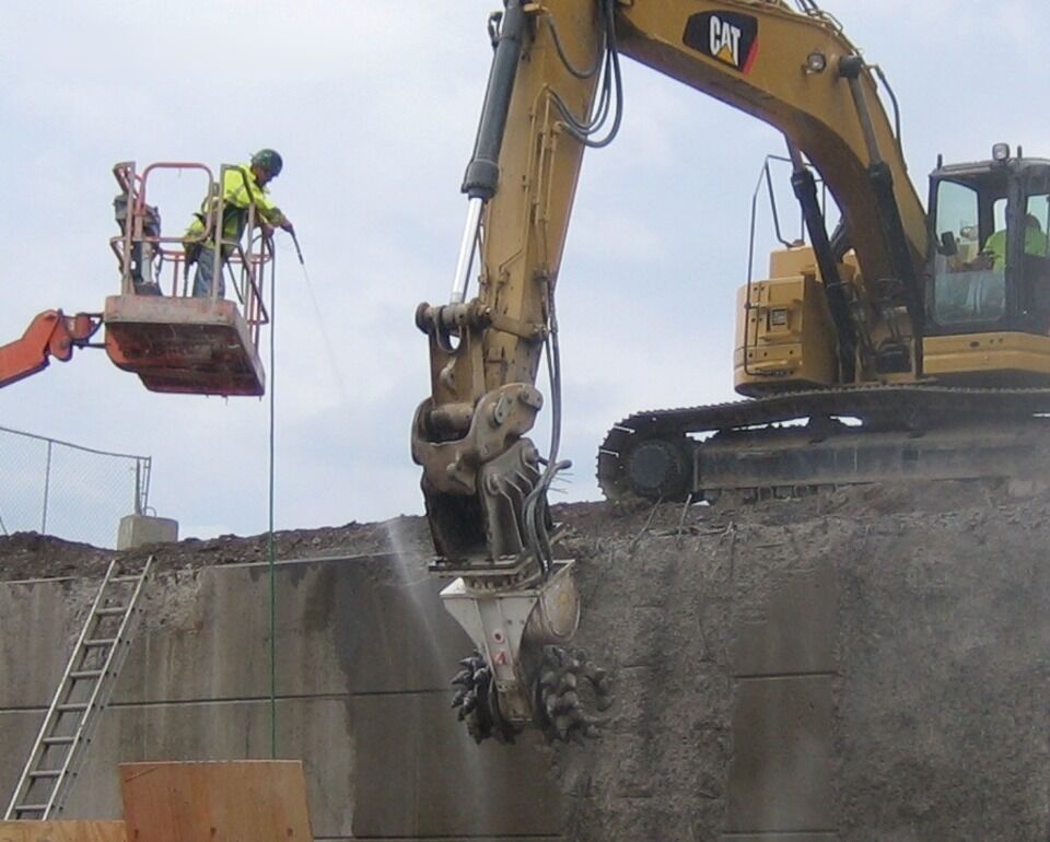 AME Double Drum Cutter (MDC 30) - 부착물 굴착기 용 : 사진 5 AME Double Drum Cutter (MDC 30) - 부착물 굴착기 용 : 사진 5