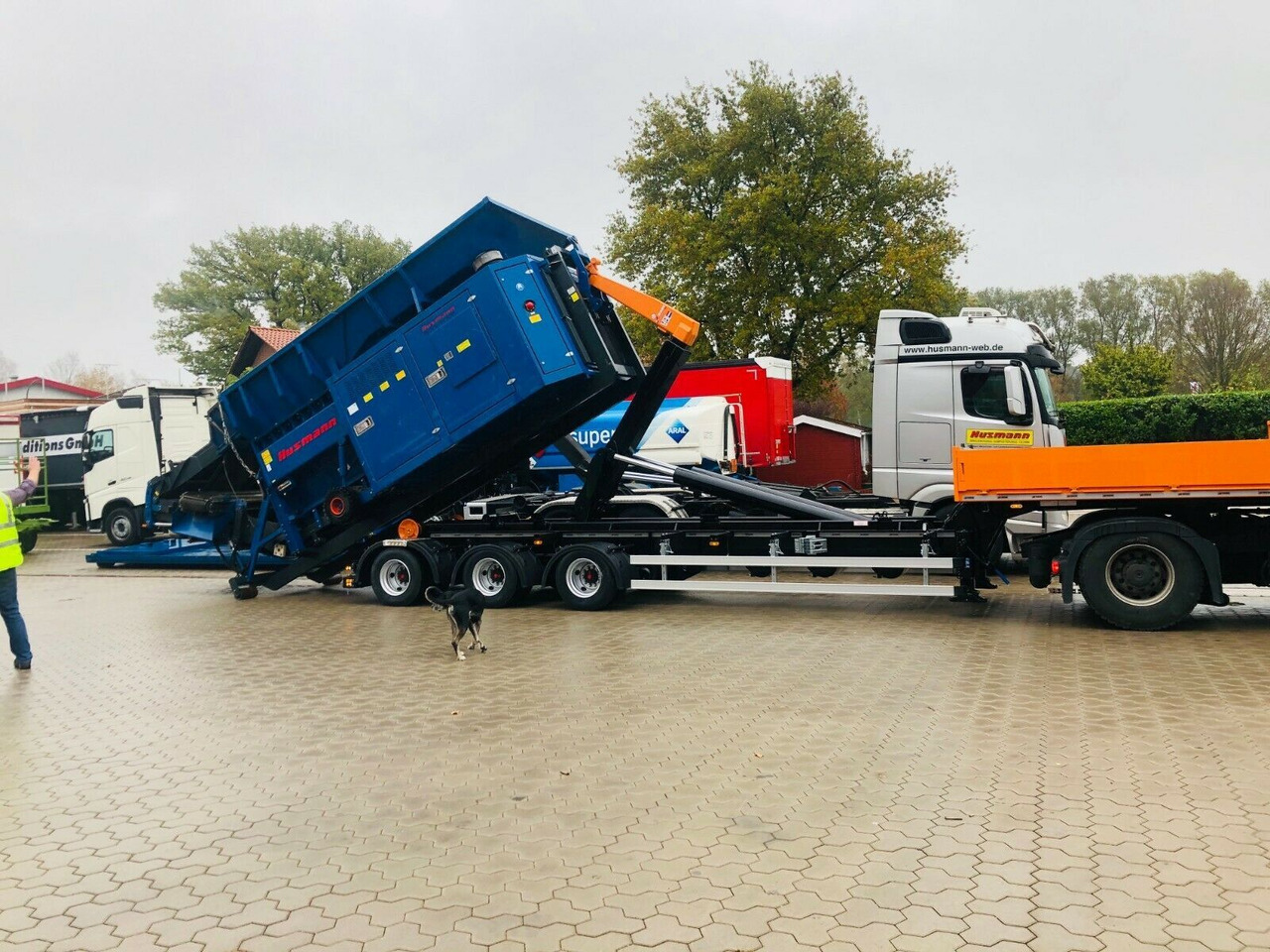 Auflieger Abrollkipper Hakenlift Hookliftloader - 컨테이너 운반 장치/ 스와프 보디 세미 트레일러 : 사진 5 Auflieger Abrollkipper Hakenlift Hookliftloader - 컨테이너 운반 장치/ 스와프 보디 세미 트레일러 : 사진 5