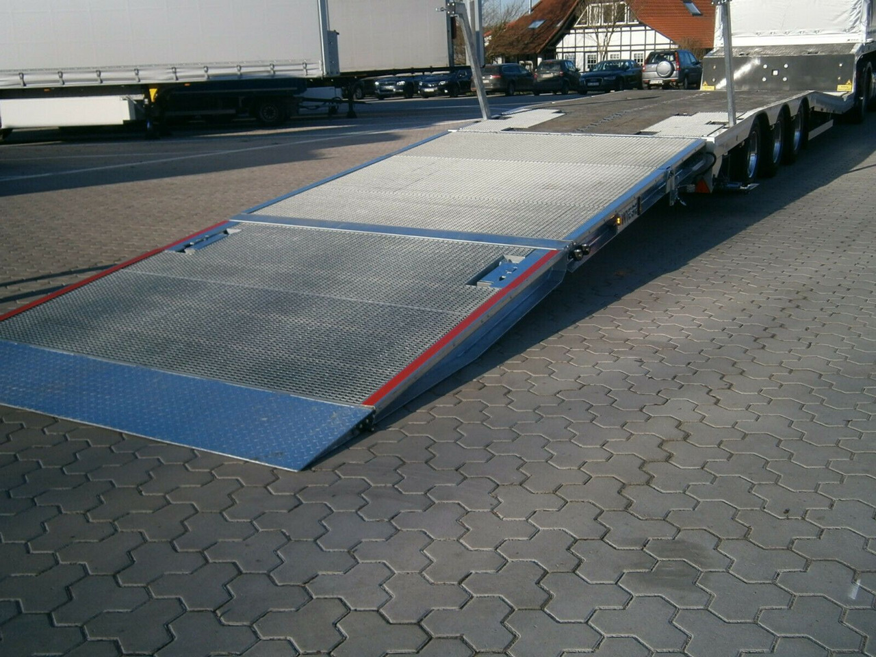 Gabelstaplertransporter Tiefbett Rampen - 저하대 세미 트레일러 : 사진 4 Gabelstaplertransporter Tiefbett Rampen - 저하대 세미 트레일러 : 사진 4
