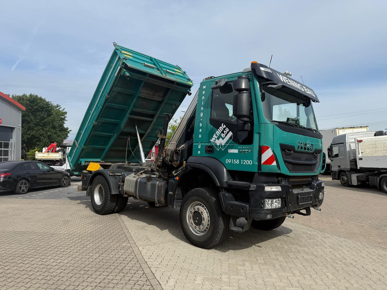 Iveco AD190 T/W Trakker 410 4x4 Allrad Kran KipperHIAB - 덤프트럭, 크레인 트럭 : 사진 3 Iveco AD190 T/W Trakker 410 4x4 Allrad Kran KipperHIAB - 덤프트럭, 크레인 트럭 : 사진 3