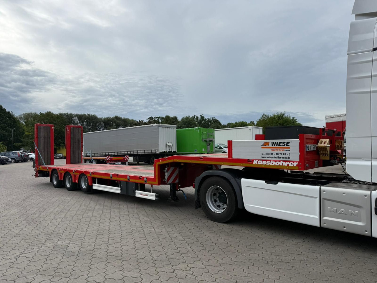 Kässbohrer K.SLS ECO Tieflader mit hydraulischen Rampen - 저하대 세미 트레일러 : 사진 3 Kässbohrer K.SLS ECO Tieflader mit hydraulischen Rampen - 저하대 세미 트레일러 : 사진 3