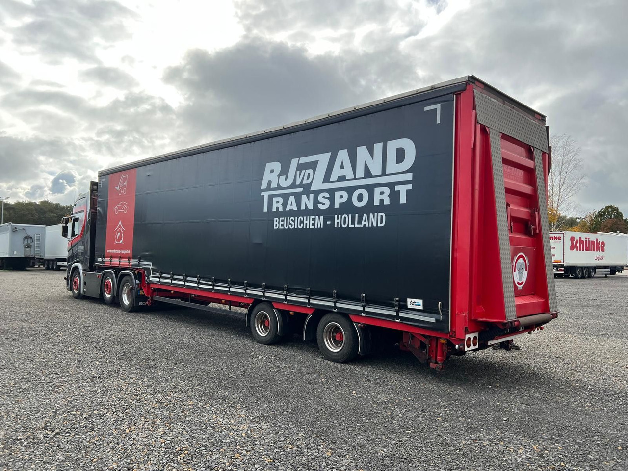 Meusburger 2-Achs-Gabelstaplertransporter Rampe Dhollandia - 저하대 세미 트레일러 : 사진 2 Meusburger 2-Achs-Gabelstaplertransporter Rampe Dhollandia - 저하대 세미 트레일러 : 사진 2