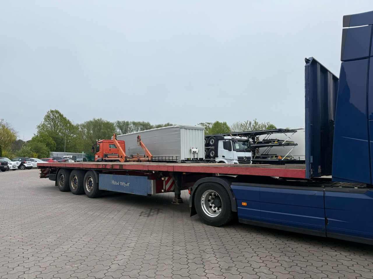 Schwarzmüller SPA 3/E Plattform Auflieger mit Schwerlastwinden - 드롭사이드/ 플랫베드 세미 트레일러 : 사진 4 Schwarzmüller SPA 3/E Plattform Auflieger mit Schwerlastwinden - 드롭사이드/ 플랫베드 세미 트레일러 : 사진 4