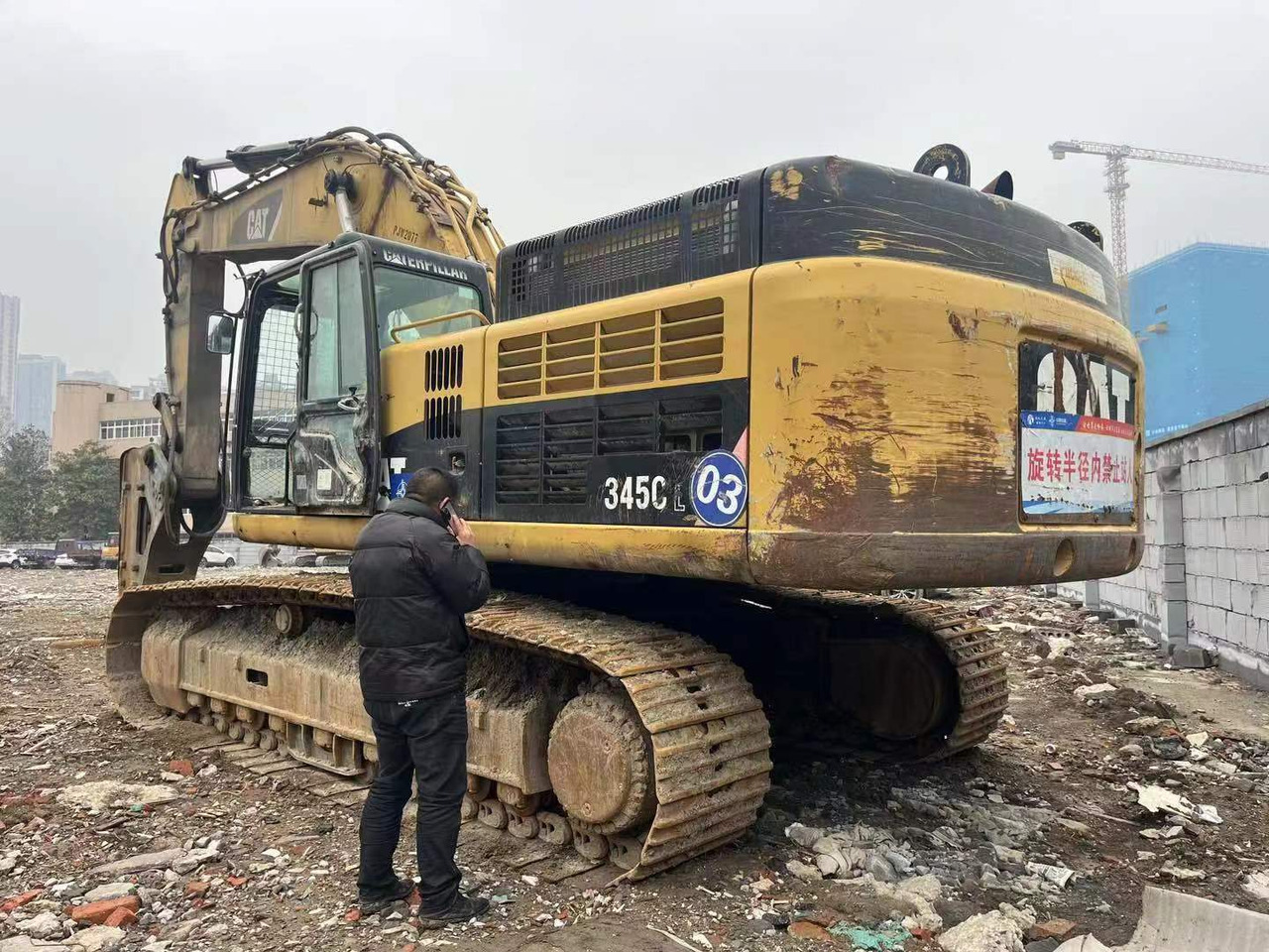 CATERPILLAR CAT-345C - 크롤러 굴삭기 : 사진 1 CATERPILLAR CAT-345C - 크롤러 굴삭기 : 사진 1