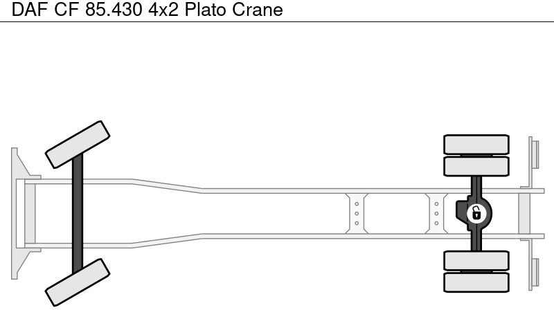 크레인 트럭 DAF CF 85.430 4x2 Plato Crane : 사진 18