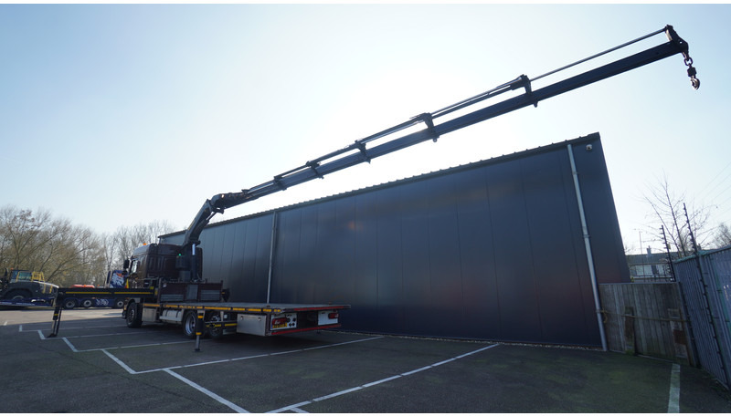 DAF XF 460 6X2 FLATBED TRUCK WITH PALFINGER PK 50002 CRANE - 크레인 트럭 : 사진 3 DAF XF 460 6X2 FLATBED TRUCK WITH PALFINGER PK 50002 CRANE - 크레인 트럭 : 사진 3