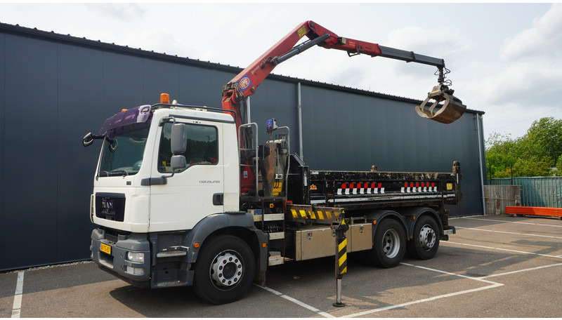 MAN TGM 26.290 TIPPER WITH HMF 1643 Z2 CRANE - 크레인 트럭 : 사진 2 MAN TGM 26.290 TIPPER WITH HMF 1643 Z2 CRANE - 크레인 트럭 : 사진 2