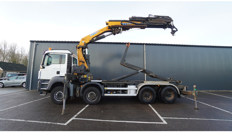 MAN TGS 35.400 8X4 HOOKARM SYSTEM WITH EFFER 305/11/6S - 크레인 트럭 : 사진 1 MAN TGS 35.400 8X4 HOOKARM SYSTEM WITH EFFER 305/11/6S - 크레인 트럭 : 사진 1