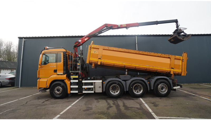 MAN TGS 35-440 8X4 2 SIDE TIPPER WITH HMF Z 1943 CRANE 415.000KM - 크레인 트럭 : 사진 1 MAN TGS 35-440 8X4 2 SIDE TIPPER WITH HMF Z 1943 CRANE 415.000KM - 크레인 트럭 : 사진 1
