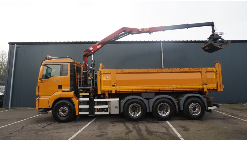 MAN TGS 35.440 8X4 2 SIDE TIPPER WITH HMF Z 1943 CRANE 415.000KM - 크레인 트럭 : 사진 2 MAN TGS 35.440 8X4 2 SIDE TIPPER WITH HMF Z 1943 CRANE 415.000KM - 크레인 트럭 : 사진 2