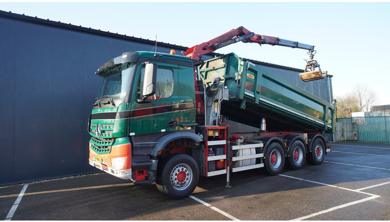 Mercedes-Benz AROCS 3542 8X4 2 SIDE TIPPER WITH HMF Z 1943 CRANE 407.000KM - 크레인 트럭 : 사진 2 Mercedes-Benz AROCS 3542 8X4 2 SIDE TIPPER WITH HMF Z 1943 CRANE 407.000KM - 크레인 트럭 : 사진 2