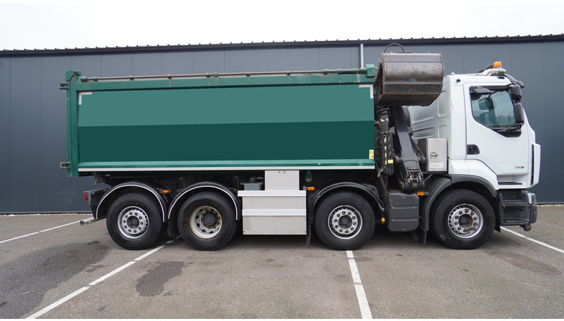 Renault PREMIUM 380 DXI 8X2/6 2 SIDE TIPPER WITH PLFINGER Q 170 Z CRANE.278.200KM - 크레인 트럭 : 사진 5 Renault PREMIUM 380 DXI 8X2/6 2 SIDE TIPPER WITH PLFINGER Q 170 Z CRANE.278.200KM - 크레인 트럭 : 사진 5