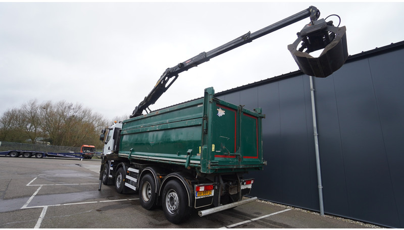 Renault PREMIUM 380 DXI 8X2/6 2 SIDE TIPPER WITH PLFINGER Q 170 Z CRANE.278.200KM - 크레인 트럭 : 사진 4 Renault PREMIUM 380 DXI 8X2/6 2 SIDE TIPPER WITH PLFINGER Q 170 Z CRANE.278.200KM - 크레인 트럭 : 사진 4