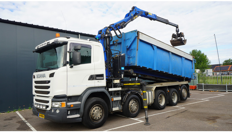 Scania G 490 10X4 CABLE SYSTEM TRUCK WITH PALFINGER Q180Z95TR CRANE - 크레인 트럭 : 사진 2 Scania G 490 10X4 CABLE SYSTEM TRUCK WITH PALFINGER Q180Z95TR CRANE - 크레인 트럭 : 사진 2