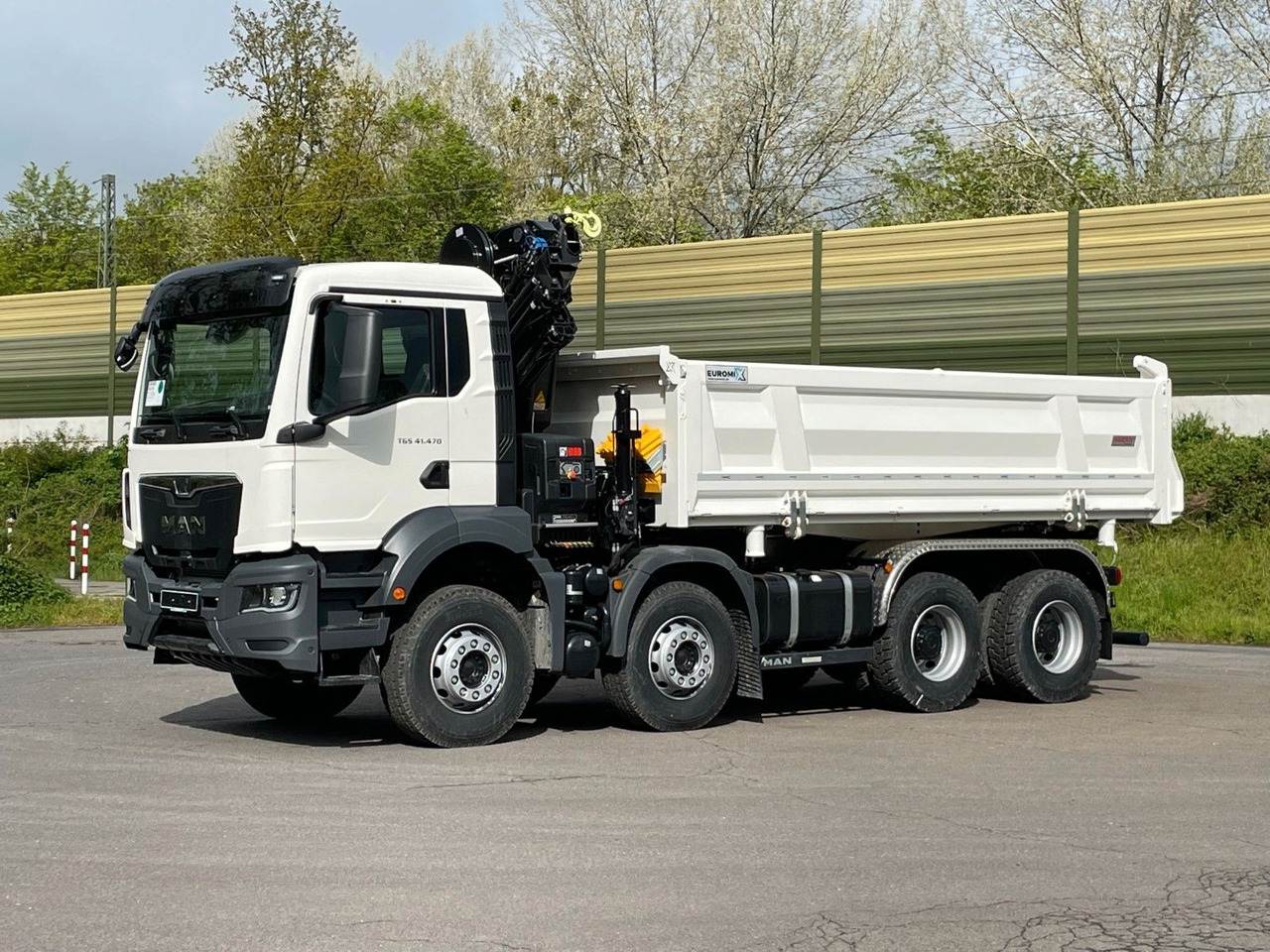 MAN TGS 41.480 8x4/Euro6e Euromix Kipper Hiab 228-6 - 덤프트럭, 크레인 트럭 : 사진 3 MAN TGS 41.480 8x4/Euro6e Euromix Kipper Hiab 228-6 - 덤프트럭, 크레인 트럭 : 사진 3