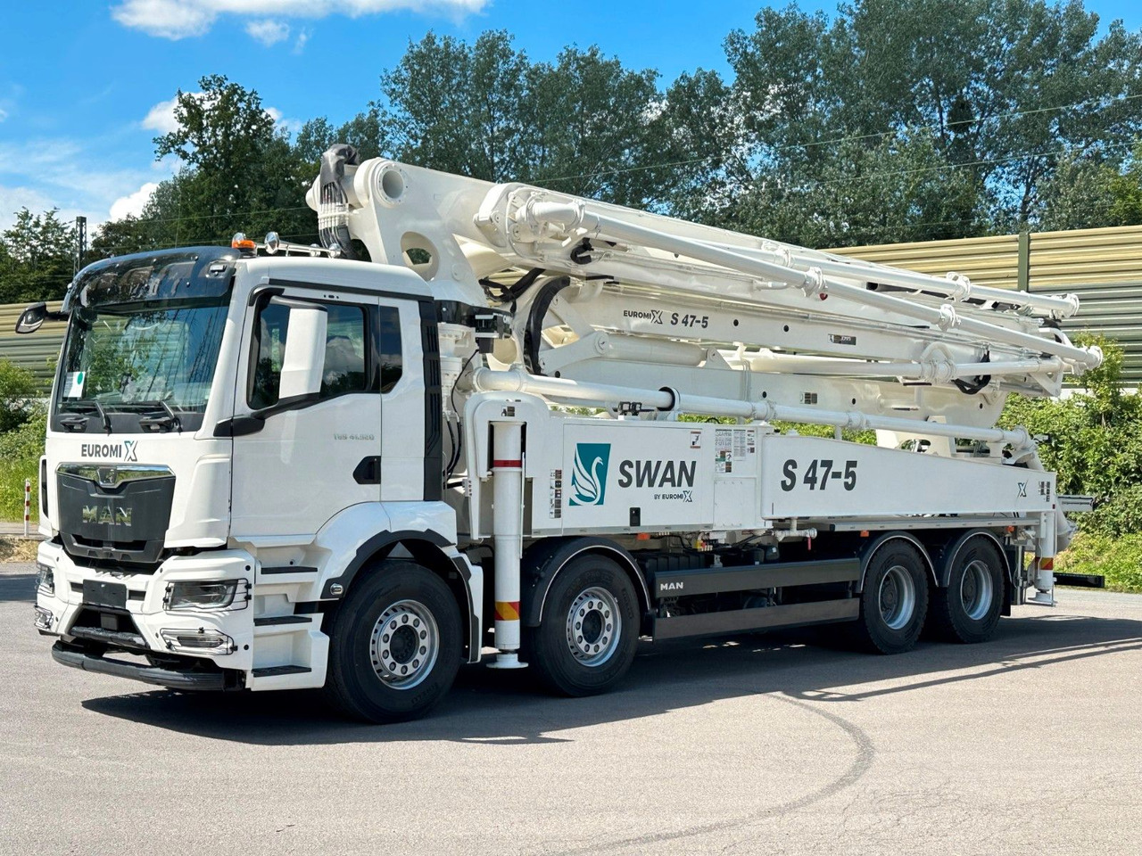 MAN TGS 41.520 8x4 SWAN TSP 47-5 160RZ ( 47m ) - 콘크리트 펌프 트럭 : 사진 2 MAN TGS 41.520 8x4 SWAN TSP 47-5 160RZ ( 47m ) - 콘크리트 펌프 트럭 : 사진 2