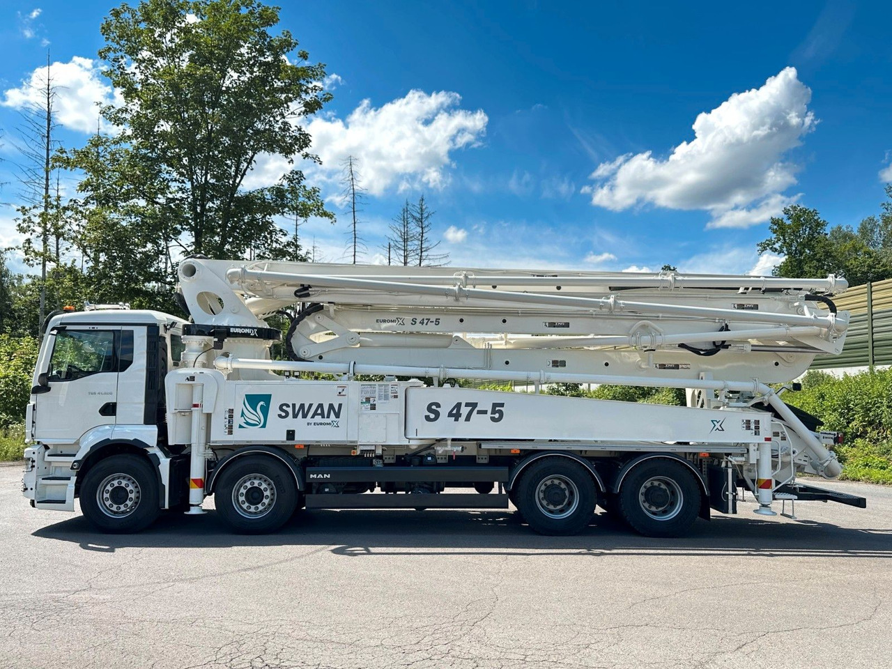MAN TGS 41.520 8x4 SWAN TSP 47-5 160RZ ( 47m ) - 콘크리트 믹서 트럭 : 사진 3 MAN TGS 41.520 8x4 SWAN TSP 47-5 160RZ ( 47m ) - 콘크리트 믹서 트럭 : 사진 3