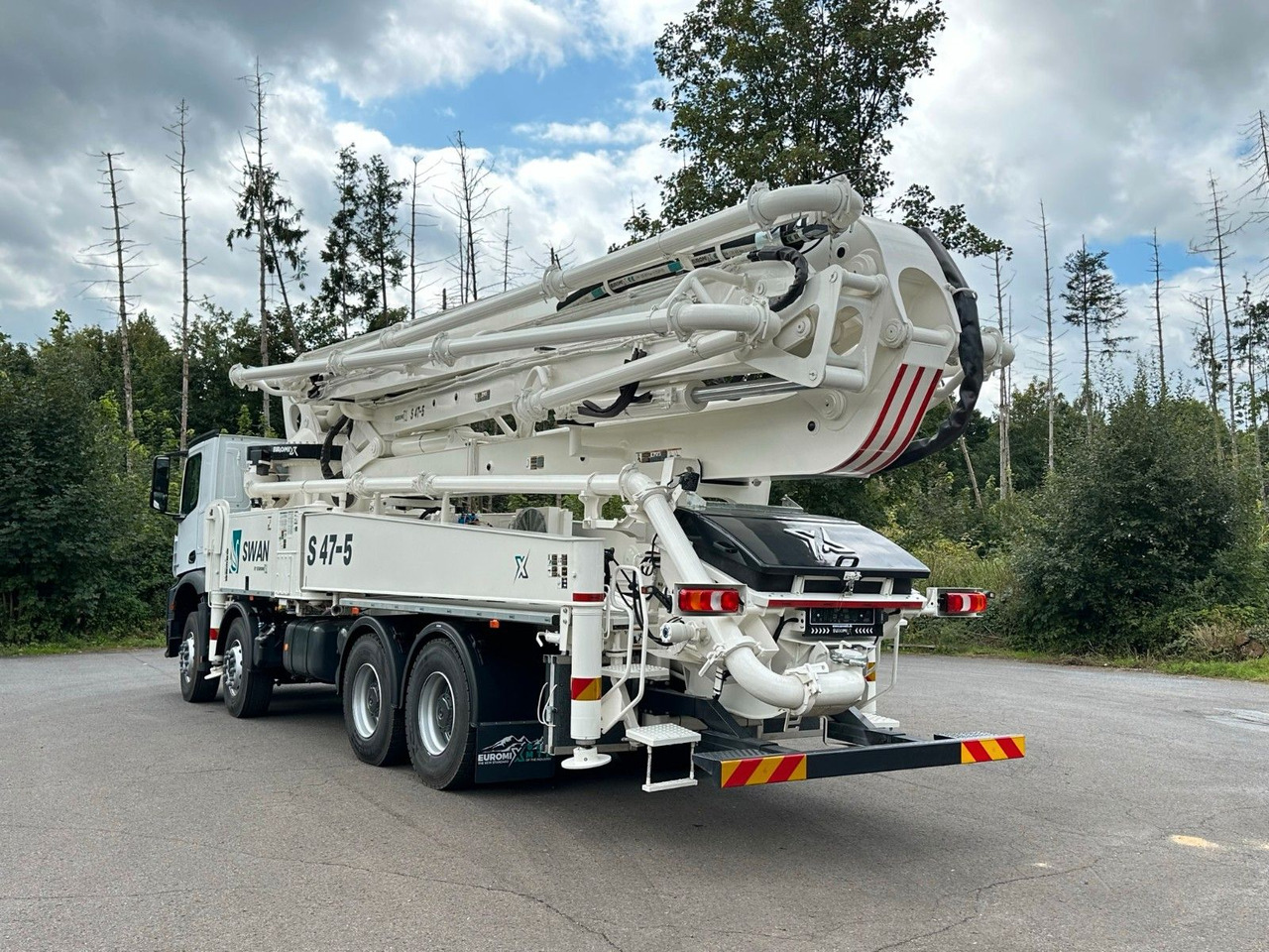 콘크리트 믹서 트럭 Mercedes-Benz Arocs 5 4142  8x4 SWAN TSP 47-5 160RZ ( 47m ) : 사진 6
