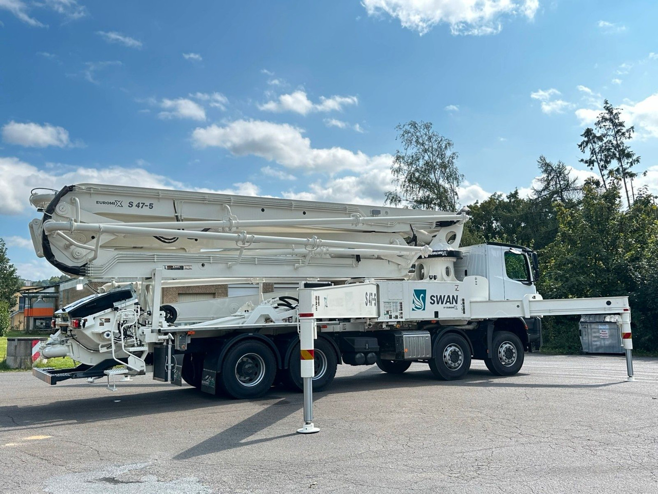 콘크리트 믹서 트럭 Mercedes-Benz Arocs 5 4142  8x4 SWAN TSP 47-5 160RZ ( 47m ) : 사진 17