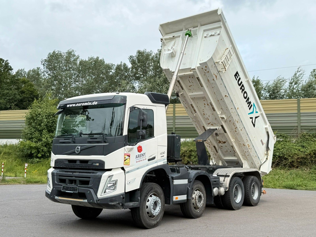 덤프트럭 Volvo FMX 430 8X4 EuromixMTP 16m³ Hydraulische Klappe : 사진 10