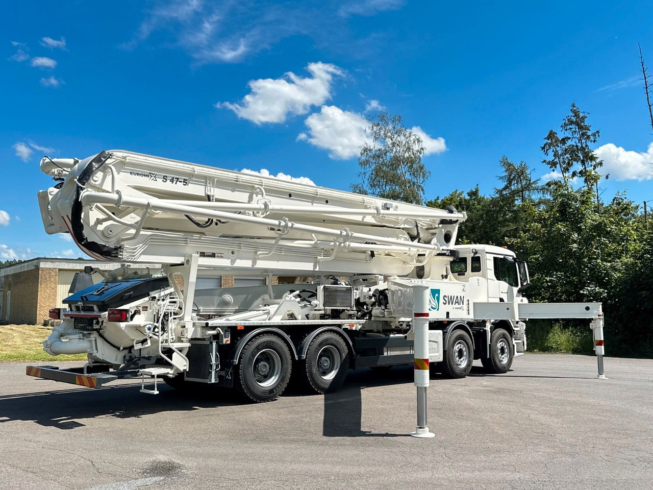 Volvo FMX 500 8x4 SWAN 47m Betonpumpe EuromixMTP - 콘크리트 펌프 트럭 : 사진 4 Volvo FMX 500 8x4 SWAN 47m Betonpumpe EuromixMTP - 콘크리트 펌프 트럭 : 사진 4