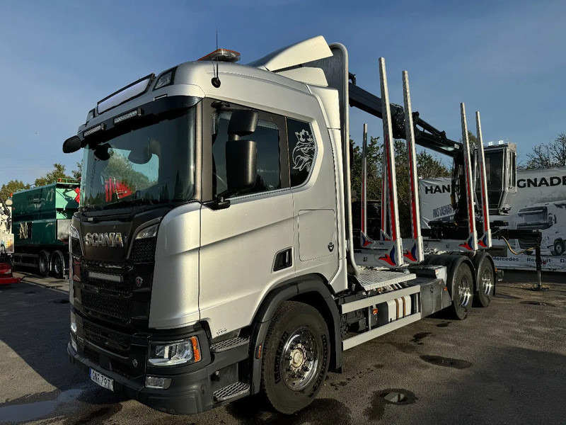 Scania R730 V8 6X4, Retarder,Timber-truck + Kesla 4x2-manual, 2020 - 목재 트럭, 크레인 트럭 : 사진 3 Scania R730 V8 6X4, Retarder,Timber-truck + Kesla 4x2-manual, 2020 - 목재 트럭, 크레인 트럭 : 사진 3